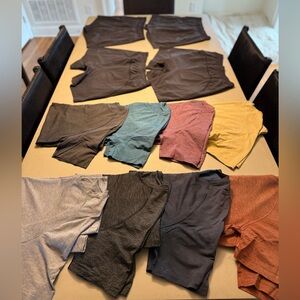 (12) Men’s Lululemon short sleeve shirts and shirts, all size large.